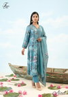 Aizel By T&M Muslin Silk Printed Embroidery Bulk Dress Material Orders In India
